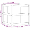 plantekasse 70x70x70 cm massivt douglasgran