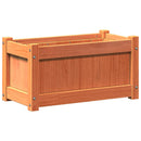 plantekasse 60x31x31 cm massivt fyrretræ gyldenbrun