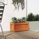 plantekasse 60x31x31 cm massivt fyrretræ gyldenbrun