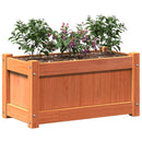 plantekasse 60x31x31 cm massivt fyrretræ gyldenbrun