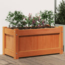 plantekasse 60x31x31 cm massivt fyrretræ gyldenbrun
