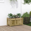 plantekasse 60x31x31 cm imprægneret fyrretræ