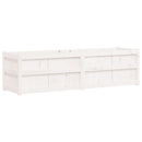 plantekasse 180x50x50 cm massivt fyrretræ hvid