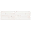 plantekasse 180x50x50 cm massivt fyrretræ hvid