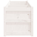 plantekasse 180x50x50 cm massivt fyrretræ hvid