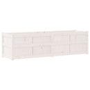 plantekasse 180x50x50 cm massivt fyrretræ hvid