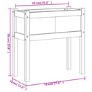plantekasse med ben 70x31x70 cm massivt fyrretræ