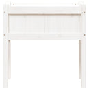 plantekasse med ben 70x31x70 cm massivt fyrretræ hvid