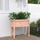 plantekasse med ben 70x31x70 cm massivt douglasgran