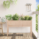plantekasse med ben 110x31x70 cm massivt fyrretræ