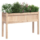 plantekasse med ben 110x31x70 cm massivt fyrretræ