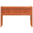 plantekasse med ben 110x31x70 cm massivt fyrretræ gyldenbrun