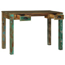 Skrivebord med skuffe Brun 112 x 55 x 76 cm Solid genbrugs træ