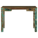 Skrivebord med skuffe Brun 112 x 55 x 76 cm Solid genbrugs træ