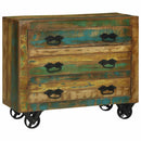 Sideboard med skuffe Brun 80 x 30 x 65 cm Solid genbrugs træ