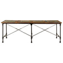 spisebord 220x90x77 cm massivt genbrugstræ