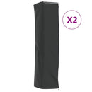 overtræk til terrassevarmer 2 stk. 58x58x228 cm 420D oxfordstof