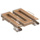 koldrøgsgenerator 22,5 cm fire sider rustfrit stål