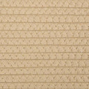 vasketøjskurv Ø55x36 cm bomuld beige og hvid