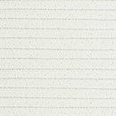 vasketøjskurv Ø55x36 cm bomuld beige og hvid