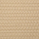 vasketøjskurv Ø60x36 cm bomuld beige og hvid