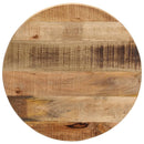 bordplade Ø40x1,5 cm rund massivt ru mangotræ