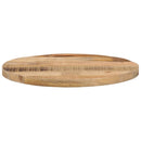 bordplade Ø50x3,8 cm rund massivt ru mangotræ