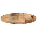 bordplade Ø60x3,8 cm rund massivt ru mangotræ