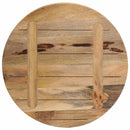 bordplade Ø60x3,8 cm rund massivt ru mangotræ
