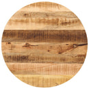 bordplade Ø70x2,5 cm rund massivt ru mangotræ