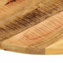 bordplade Ø70x3,8 cm rund massivt ru mangotræ
