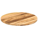 bordplade Ø80x1,5 cm rund massivt ru mangotræ