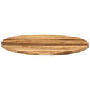 bordplade Ø80x1,5 cm rund massivt ru mangotræ