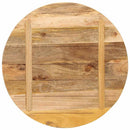 bordplade Ø80x1,5 cm rund massivt ru mangotræ