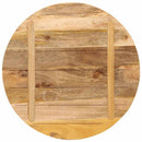 bordplade Ø80x2,5 cm rund massivt ru mangotræ