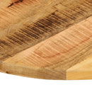 bordplade Ø80x2,5 cm rund massivt ru mangotræ