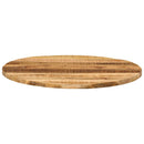 bordplade Ø80x3,8 cm rund massivt ru mangotræ