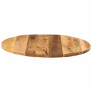 bordplade Ø80x3,8 cm rund massivt ru mangotræ