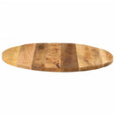 bordplade Ø90x2,5 cm rund massivt ru mangotræ