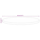 bordplade Ø40x2,5 cm rund massivt genbrugstræ