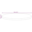 bordplade Ø80x3,8 cm rund massivt genbrugstræ