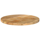 bordplade Ø40x2,5 cm rund massivt mangotræ