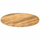 bordplade Ø90x3,8 cm rund massivt mangotræ