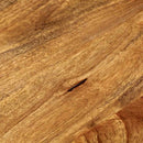 bordplade Ø40x2,5 cm rund massivt mangotræ