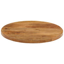 bordplade Ø60x2,5 cm rund massivt mangotræ