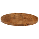 bordplade Ø60x3,8 cm rund massivt mangotræ