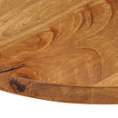 bordplade Ø80x2,5 cm rund massivt mangotræ