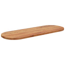 bordplade 110x40x2,5 cm oval massivt akacietræ