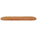 bordplade 110x40x2,5 cm oval massivt akacietræ