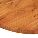 bordplade 110x40x2,5 cm oval massivt akacietræ